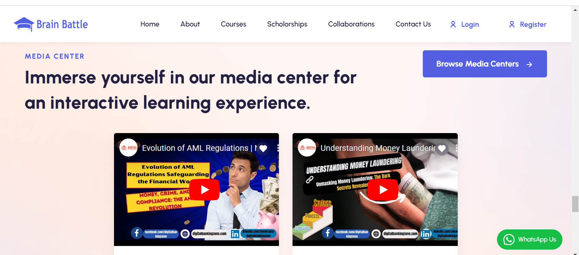 Brain Battle Academy , Eduction Project